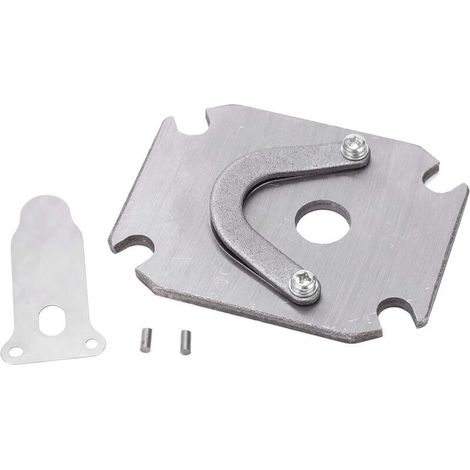 Ensemble de plaque de soupape de compresseur d'air de remplacement, ensemble de remplacement d'accessoires de pièce métallique de plaque de soupape de compresseur d'air 3/8in 48x72mm 1P2.5P3P4P (1/3)