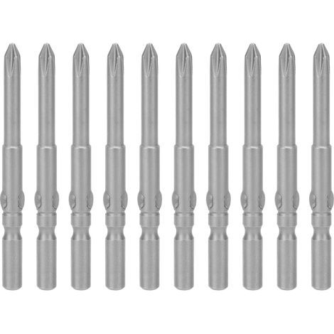 10 pièces 4mm embout de tournevis S2 en acier allié tête transversale électrique ensemble magnétique (1/5)