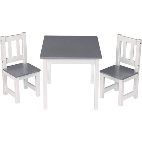 WOLTU Kindertisch mit 2 Stühlen, Tisch und Stühle für Kinder, abgerundete Kanten und Ecken, Kindersitzgruppe aus MDF (1/5)