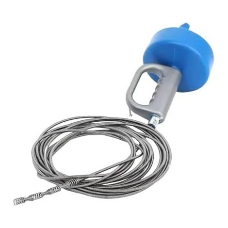 Abflussspirale – Saugnapf für Toilette, Abflussreiniger, Küchenspüle, Waschbecken, Dusche, verstopfte Abflüsse, kraftvolle Reinigung, 10 Meter (1/5)