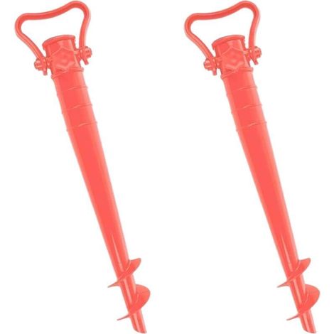 X2 Pied Parasol Plage Ou Support Parasol. Pique Parasol Plage. Pied Parasol Résistant Léger Durable. Support Parasol Plage Idéal Accessoires Plage.