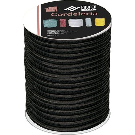 CORDA ELASTICA PES 8MM NERA