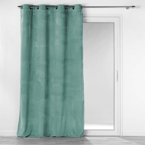 Stoffvorhang mit Ösen, SAGE, 140 x 260 cm