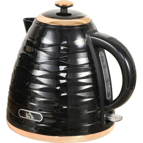Bouilloire électrique, 1,7 L, 2,2 kW, fonction ébullition rapide avec filtre anticalcaire amovible et lavable