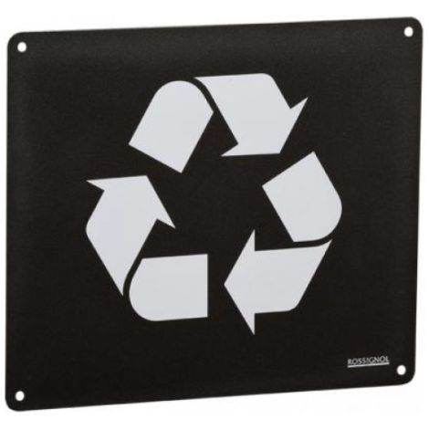 Plaque signalétique de tri Collec murale - Recyclable - gris manganèse (1/2)