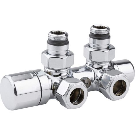 Valvola mono-bitubo termostatizzabile cromata versione destra o sinistra Arteclima 4010CHT  Destra - 1/2" - 24X19 (1/4)