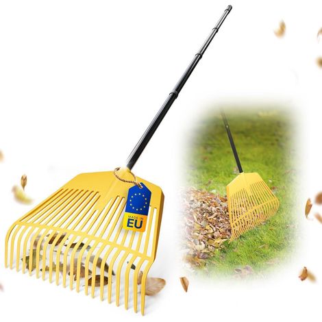 Novatool Gartenpflege-Sets Laubrechen mit 4-tlg. Steckstiel