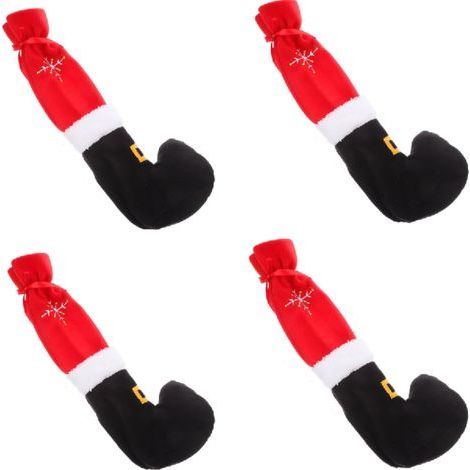 Housses de pieds de table pour décoration de pieds de chaise, chaussettes pour Noël, réunions de salle à manger, dossier de chaise (1/5)