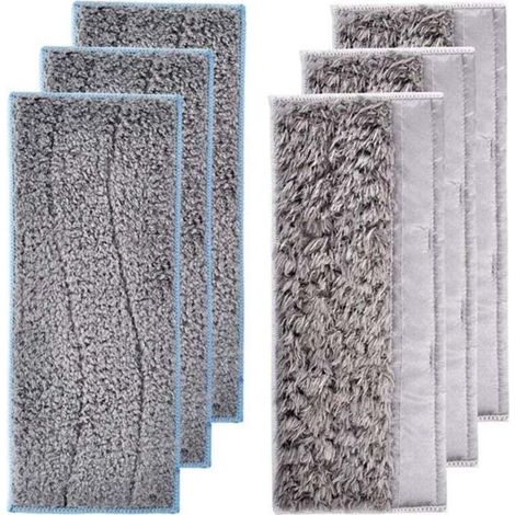 Vtizikl 6er-Pack waschbare Wischmopp-Pads für iRobot Braava Jet M6, enthält 3 Nasspads und 3 Trockenpads (1/3)
