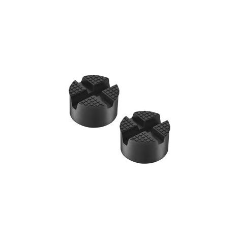 Jack Pad Bloc de Cric en Caoutchouc, Adaptateur Coussinet Protection Bas de Caisse de Voiture Outil Accessoire pour Crics de Levage (2 Pack)