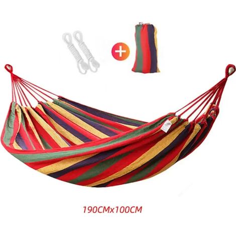 Dicke Hängematte aus Canvas für Outdoor-Camping, tragbarer Hängeständer, Hängesessel, Bett zum Ausruhen (1/5)