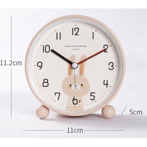 Sveglia per bambini (maschi e femmine), sveglia educativa per bambini - Giorno/Notte, facile da impostare e a batteria, luce notturna, silenziosa, senza ticchettio, sveglia da viaggio, 11 x 11,2 x 5 c (1/3)