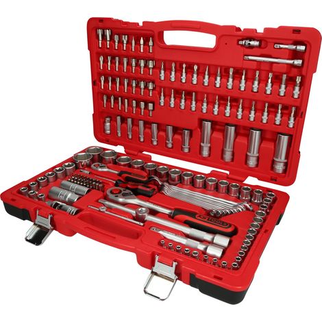 KS Tools Set di chiavi a bussola 1/4'' + 1/2'' 151 pezzi (1/2)