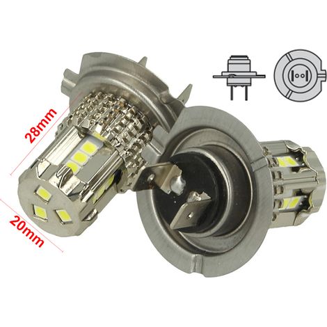 Lampada Led H7 12V 45W Bianco No Polarita Super Luminoso 1000 Lumens (1/3)