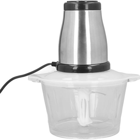 Hachoir à viande multifonctionnel électrique en acier inoxydable avec bol en verre de 2 L, norme UE 220 V (1/5)