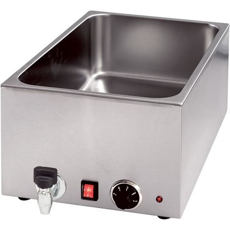 Bain-marie à robinet pour conteneurs GN 1/1 et H 150 mm, P 1,2 kW, U 230 V - Stalgast