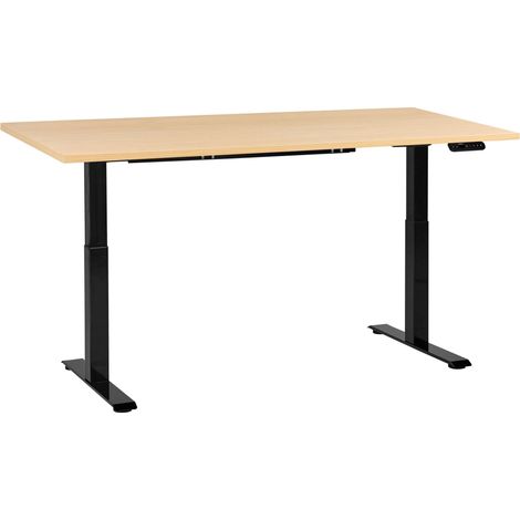 Scrivania regolabile in altezza elettricamente nero 180 x 72 cm DESTINES