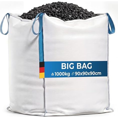 Big Bag Carry Bag for Rubble, Wood, Garden Waste, Sand, etc. 90 x 90 x 90 cm (1/5)