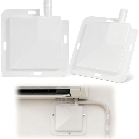 Lot de 2 bacs de vidange de climatisation pour climatisation - Bac de récupération avec bac de récupération pour climatisation - Design anti-fuite - Grande capacité - Conteneur portable (1/5)