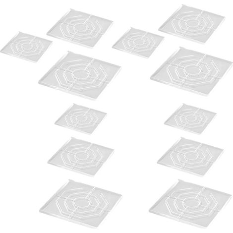 12 pièces de dessous verre antidérapants en plastique pour meubles (1/5)