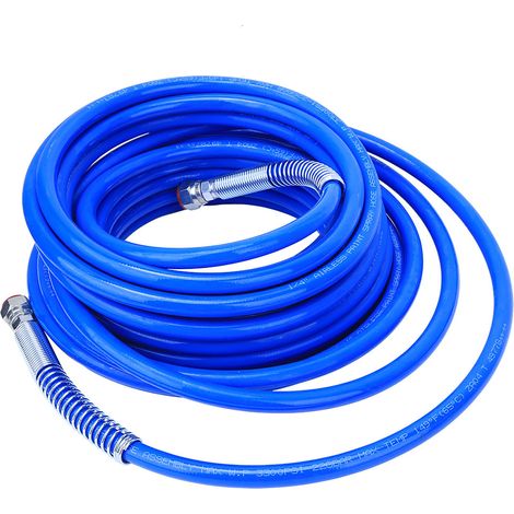 Tuyau Pulvérisation Peinture 1/4in 13m (43ft) Flexible Fibre, Pistolet Airless 3265Psi, Tube Haute Pression pour Compresseur, Rouleau 25mm, Usage Pro/DIY (1/5)