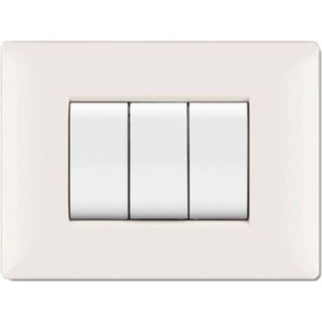 10 x PLACCA LIFE Q LIVING PLAST BIANCO               3P