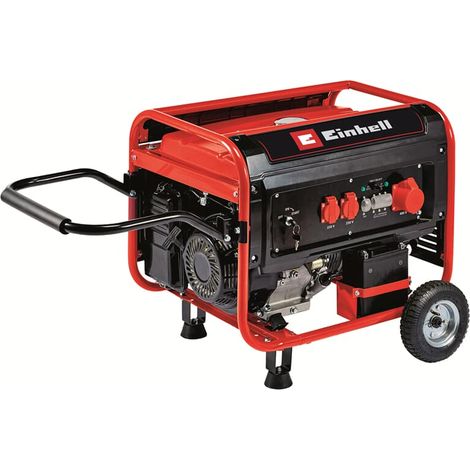 Einhell Stromerzeuger (Benzin) TC-PG 65/E5 (6500 W Maximalleistung, 6000 W max. Dauerleistung, 25 L Tank, 4-Takt-Motor, 2x 230 V, 1x 400 V, Ölmangelsicherung) (1/5)