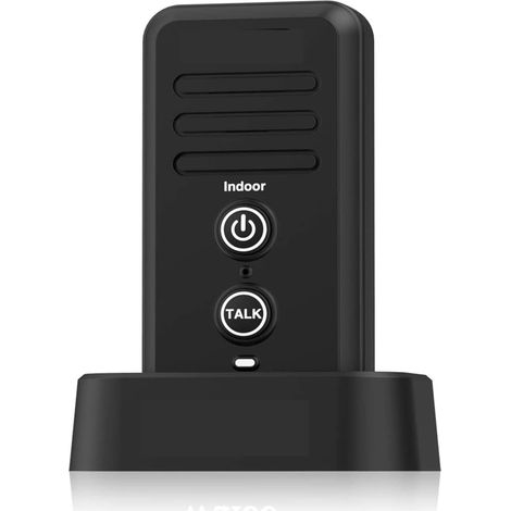 Système d'interphone de sonnettes sans Fil de portée de 0,5 Mile Ajuster Le Volume du récepteur de Sonnette Rechargeable Capuchon étanche(Black Receiver) (1/5)