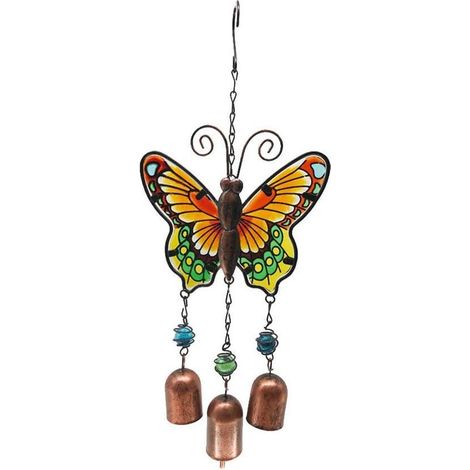 Carillon à vent suspendu motif papillon, décoration intérieure et extérieure (1/4)