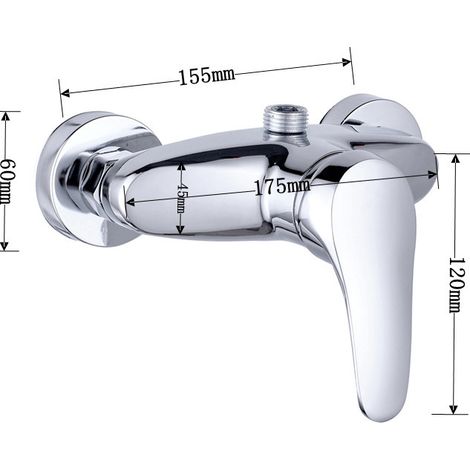 Robinet de douche en alliage avec jet d'eau ascendant (1/4)