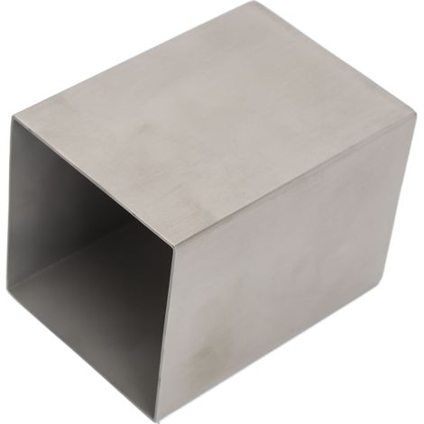 Set mit 2 robusten und langlebigen Stiftehaltern aus Edelstahl 304, rechteckige Form, für Büro, Studentenwohnheim, Schule, silberfarben (1/5)