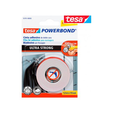 tesa powerbond cinta adh.doble cara ultra blist-1.5mtx19mm 55791