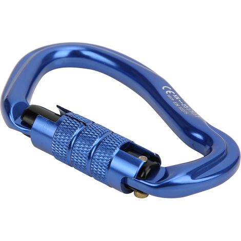 Mousqueton automatique extérieur KN-23-7-7 bleu pour camping, alpinisme et accroche-clés (1/5)