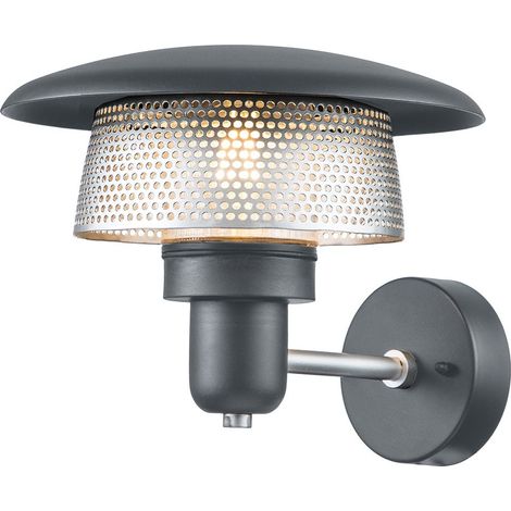 Elstead Saturne Lanterna da Parete per Esterno, Grigio IP44 (1/5)