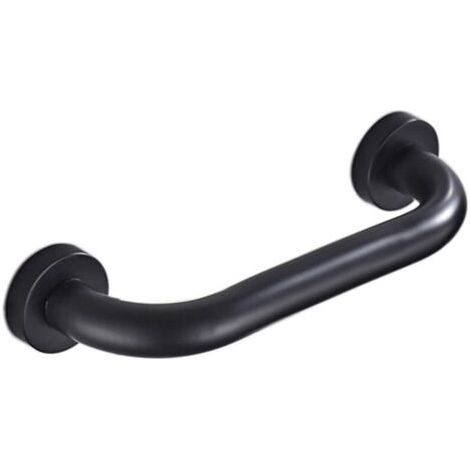 Barre dAppui Pour Salle De Bain, Poignée De Sécurité Pour Douche, Antidérapante Barre dAppui 30 CM Pour Salle De Bain, Baignoire, Toilette (Noir) (1/5)