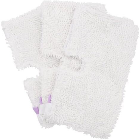 (3 pièces) tampons de nettoyage de rechange en microfibre pour les vadrouilles à vapeur Shark série S3500, S2901, S2902, S3455K, S3501, S3550, S3601, S3801, S3901, S4601, S4701, S4701D (1/5)