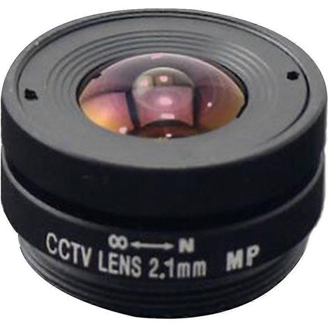 Objectif CCTV fixe grand angle 2,1 mm F1,8 mégapixels à monture CS pour caméra à capteur 1/3" (1/5)