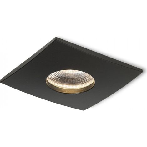 Einbauleuchte WATERBOY SQ schwarz matt 230V LED 10W 40° IP65 3000K