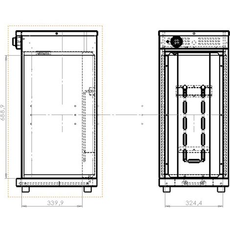 Armoire Chauffante Simple pour 60 Assiettes - Distform (1/2)