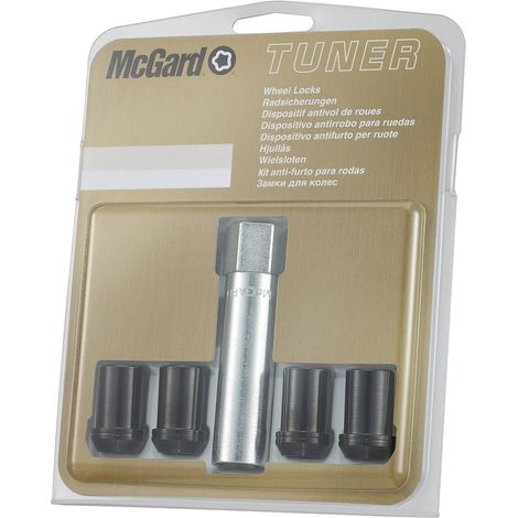 4 ECROUS ANTIVOL SU MCGARD M12X1.25/ 60°/ LONG. 31.5MM/ Ø21MM