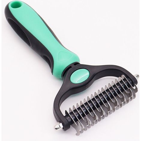 Brosse pour sous-poil pour chien et chat Peigne pour sous-poil à poils longs et courts Brosse d'épilation pour chien Brosse de toilettage (1/5)