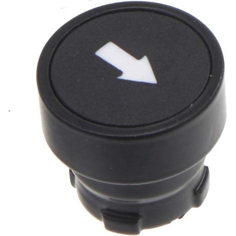 Tête de bouton-poussoir RS PRO Noir, Momentané, Ø découpe 22mm ( Prix pour 1 )