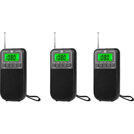 Geeignet für tragbare AM/FM/SW-Radios mit 3-facher Geschwindigkeit, Transistorradios mit LED-Taschenlampe und Notfallradios für den Einsatz beim Camping.