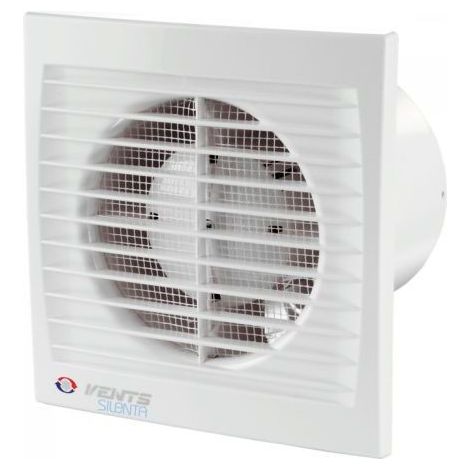 Ventilador doméstico de pared con temporizador y humidistato, 125STH, 230 V, 16 W, 180 m³/h, 35 dB.