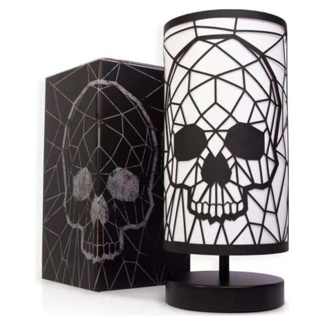 Schwarze Totenkopf-Lampe, 3-Wege-Touch-Tischlampe, Gothic-Dekor, geeignet für Feiertagsdekoration, Geburtstagsgeschenk (1/4)