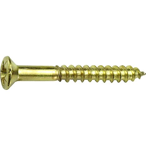 Connex Holzschrauben 4.5 x 40 mm PZ 2 Linsensenkkopf - 12Stk. Holzschrauben (1/2)