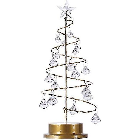 Lámpara de mesa colgante LED de cristal para árbol de Navidad, luz nocturna, ideal para San Valentín, cumpleaños o la habitación de un niño. Hy-YUHAO (1/4)