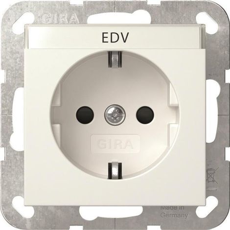 Gira Presa SCHUKO BSF + SP System 55 Bianco puro [446203], 4462 03
