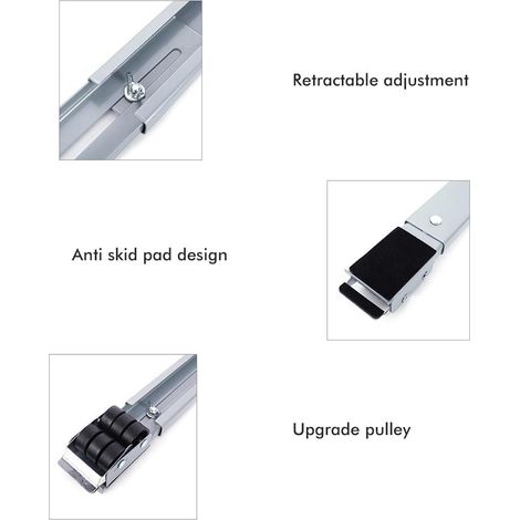 Support de base mobile pour réfrigérateur résistant à l'humidité, support étanche pour machine à laver (1/5)