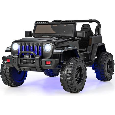 Coche eléctrico infantil 95 x 56 x 47 cm mando a distancia 2,4 G 2 motores Bluetooth PP negro 200019092 (1/2)